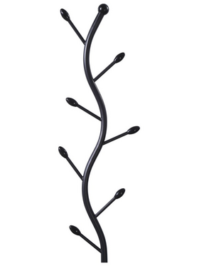 Καλόγερος Lelom Pakoworld Μέταλλο σε Μαύρη Απόχρωση Φ30x170εκ