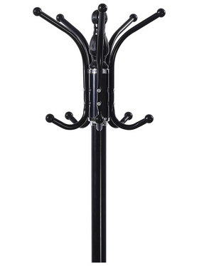 Καλόγερος Mendora Pakoworld Μέταλλο σε Μαύρη Απόχρωση 40x40x180εκ