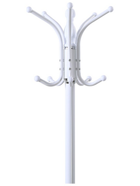 Καλόγερος Mendora Pakoworld Μέταλλο σε Λευκή Απόχρωση 40x40x180εκ