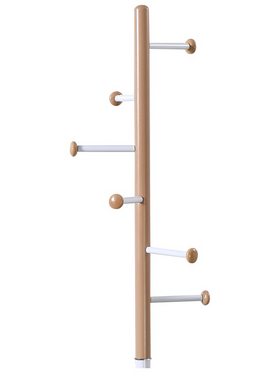 Καλόγερος Serea Pakoworld Μέταλλο σε Λευκή-Φυσική Απόχρωση Φ30x175εκ