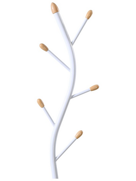 Καλόγερος Portu Pakoworld Μέταλλο σε Λευκή-Φυσική Απόχρωση Φ30x170εκ