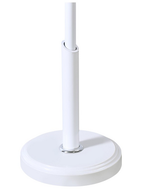 Καλόγερος Portu Pakoworld Μέταλλο σε Λευκή-Φυσική Απόχρωση Φ30x170εκ