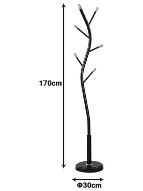 Καλόγερος Portu Pakoworld Μέταλλο σε Λευκή-Φυσική Απόχρωση Φ30x170εκ