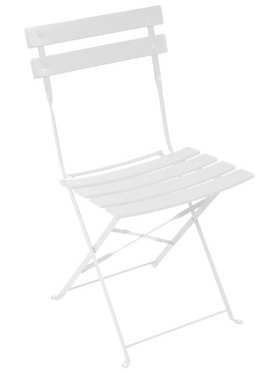 Καρέκλα Bistro Pakoworld Μεταλλική Αναδιπλούμενη σε Λευκή Απόχρωση 42x46x82εκ
