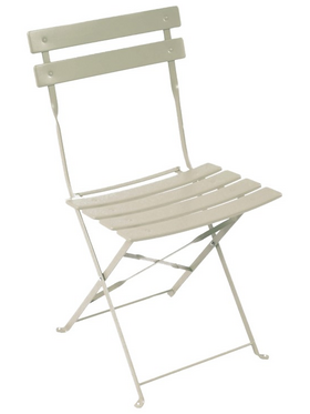 Καρέκλα Bistro Pakoworld Μεταλλική Αναδιπλούμενη σε Μπεζ Απόχρωση 42x46x82εκ