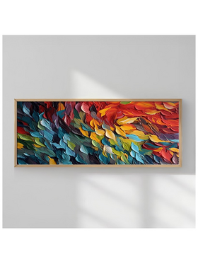 Πίνακας Feder Pakoworld με Ψηφιακή Εκτύπωση και Πλαίσιο 120x2x50εκ