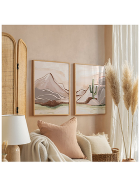 Πίνακας Beniz Pakoworld Δίπτυχος με Ψηφιακή Εκτύπωση και Πλαίσιο 33x1.5x48εκ