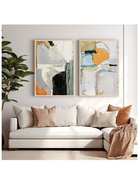 Πίνακας Nicosse Pakoworld Δίπτυχος με Ψηφιακή Εκτύπωση και Πλαίσιο 33x1.5x48εκ