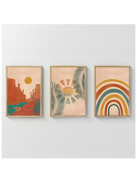 Πίνακας Delea Pakoworld Τρίπτυχος με Ψηφιακή Εκτύπωση και Πλαίσιο 33x1.5x48εκ