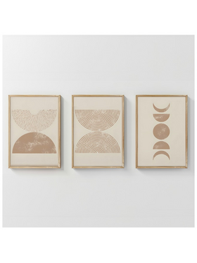 Πίνακας Klipen  Pakoworld Τρίπτυχος με Ψηφιακή Εκτύπωση και Πλαίσιο 33x1.5x48εκ