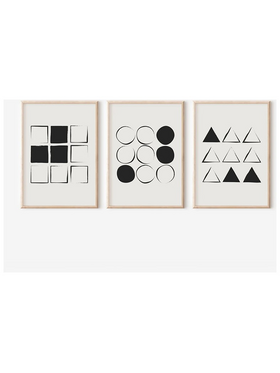 Πίνακας Ellene  Pakoworld Τρίπτυχος με Ψηφιακή Εκτύπωση και Πλαίσιο 33x1.5x48εκ