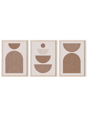 Πίνακας Loana Pakoworld Τρίπτυχος με Ψηφιακή Εκτύπωση και Πλαίσιο 33x1.5x48εκ