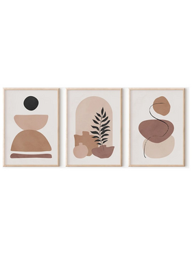 Πίνακας Halona Pakoworld Τρίπτυχος με Ψηφιακή Εκτύπωση και Πλαίσιο 33x1.5x48εκ