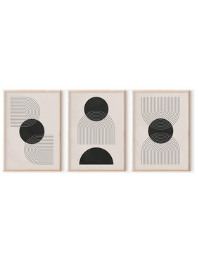 Πίνακας Blomel  Pakoworld Τρίπτυχος με Ψηφιακή Εκτύπωση και Πλαίσιο 33x1.5x48εκ