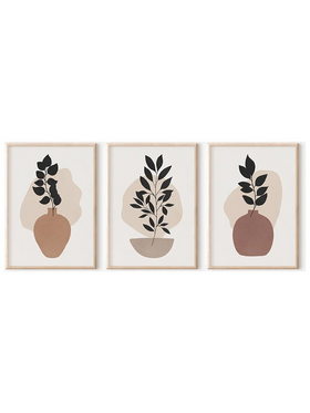 Πίνακας Ferez  Pakoworld Τρίπτυχος με Ψηφιακή Εκτύπωση και Πλαίσιο 33x1.5x48εκ