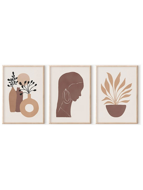 Πίνακας Bemel Pakoworld Τρίπτυχος με Ψηφιακή Εκτύπωση και Πλαίσιο 33x1.5x48εκ