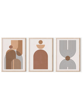 Πίνακας Rexion  Pakoworld Τρίπτυχος με Ψηφιακή Εκτύπωση και Πλαίσιο 33x1.5x48εκ