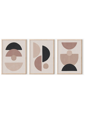 Πίνακας Veyra  Pakoworld Τρίπτυχος με Ψηφιακή Εκτύπωση και Πλαίσιο 33x1.5x48εκ