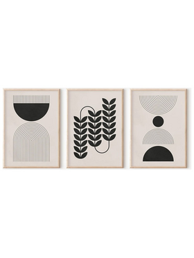 Πίνακας Vanta  Pakoworld Τρίπτυχος με Ψηφιακή Εκτύπωση και Πλαίσιο 33x1.5x48εκ