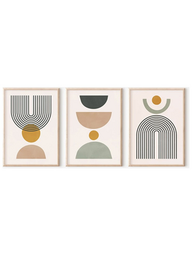 Πίνακας Ominel Pakoworld Τρίπτυχος με Ψηφιακή Εκτύπωση και Πλαίσιο 33x1.5x48εκ