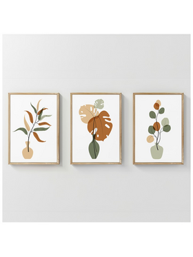 Πίνακας Aural Pakoworld Τρίπτυχος με Ψηφιακή Εκτύπωση και Πλαίσιο 33x1.5x48εκ