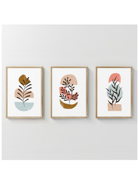 Πίνακας Thera Pakoworld Τρίπτυχος με Ψηφιακή Εκτύπωση και Πλαίσιο 33x1.5x48εκ