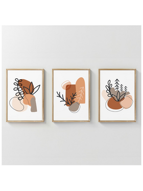 Πίνακας Vynor Pakoworld Τρίπτυχος με Ψηφιακή Εκτύπωση και Πλαίσιο 33x1.5x48εκ