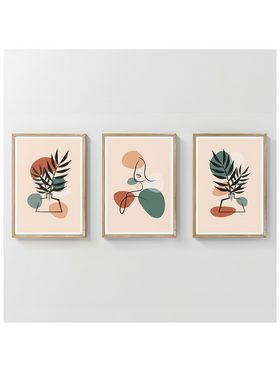 Πίνακας Elix Pakoworld Τρίπτυχος με Ψηφιακή Εκτύπωση και Πλαίσιο 33x1.5x48εκ