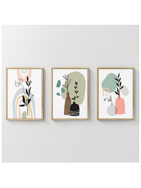 Πίνακας Thalyn Pakoworld Τρίπτυχος με Ψηφιακή Εκτύπωση και Πλαίσιο 33x1.5x48εκ