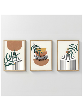 Πίνακας Mylen Pakoworld Τρίπτυχος με Ψηφιακή Εκτύπωση και Πλαίσιο 33x1.5x48εκ