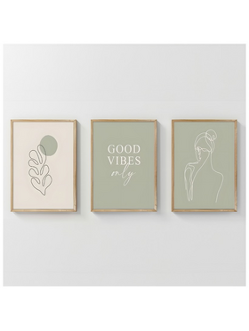 Πίνακας Veyra Pakoworld Τρίπτυχος με Ψηφιακή Εκτύπωση και Πλαίσιο 33x1.5x48εκ