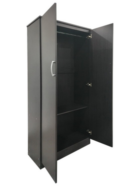 Ντουλάπα Δίφυλλη Lego Pakoworld σε Wenge Απόχρωση 80x42x180εκ