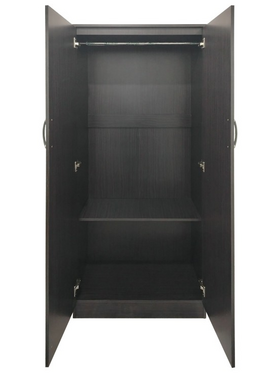 Ντουλάπα Δίφυλλη Lego Pakoworld σε Wenge Απόχρωση 80x42x180εκ