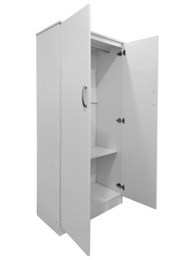 Ντουλάπα Δίφυλλη Lego Pakoworld σε Λευκή Απόχρωση 80x42x180εκ