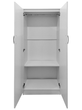 Ντουλάπα Δίφυλλη Lego Pakoworld σε Λευκή Απόχρωση 80x42x180εκ