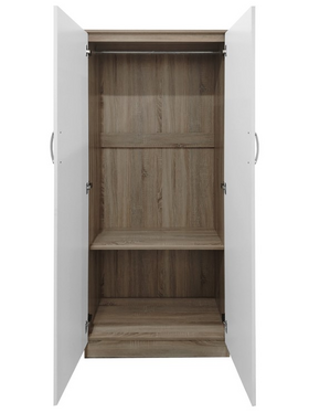 Ντουλάπα Δίφυλλη Lego Pakoworld σε Sonoma-Λευκή Απόχρωση 80x42x180εκ