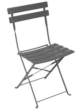 Τραπεζαρία Bistro Pakoworld σετ 3τεμ Μεταλλική Αναδιπλούμενη σε Ανθρακί Απόχρωση Φ60x71εκ