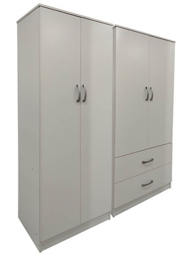 Ντουλάπα Τετράφυλλη Lego Pakoworld Λευκή 160x42x180εκ