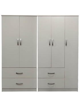 Ντουλάπα Πεντάφυλλη Lego Pakoworld Λευκή 170x42x180εκ