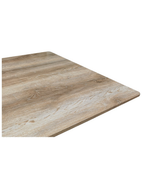 Τραπέζι Aragne Pakoworld Sonoma mdf με Μαύρα Μεταλλικά Πόδια 160x90x75εκ