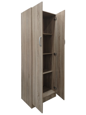 Ντουλάπα Δίφυλλη Lego Pakoworld σε Sonoma Απόχρωση 60x42x180εκ