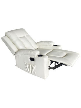 Πολυθρόνα Relax Gessel Pakoworld pu σε Κρεμ Απόχρωση 80x90x98εκ