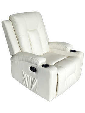 Πολυθρόνα Relax Gessel Pakoworld pu σε Κρεμ Απόχρωση 80x90x98εκ