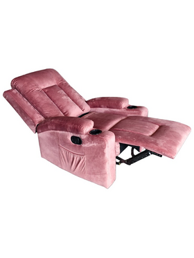 Πολυθρόνα Relax Gessel Pakoworld Βελούδο Σάπιο Μήλο 80x90x98εκ