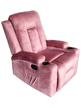Πολυθρόνα Relax Gessel Pakoworld Βελούδο Σάπιο Μήλο 80x90x98εκ