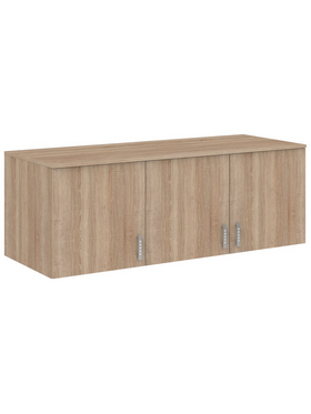 Πατάρι Ντουλάπας Royal Pakoworld Τρίφυλλο Sonoma 150x58x53εκ