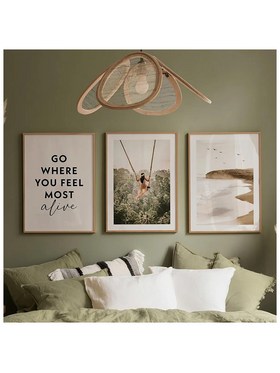 Πίνακας Oralis Pakoworld Τρίπτυχος με Ψηφιακή Εκτύπωση και Πλαίσιο 33x1.5x48εκ