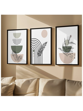 Πίνακας Elyra Pakoworld Τρίπτυχος με Ψηφιακή Εκτύπωση και Πλαίσιο 33x1.5x48εκ