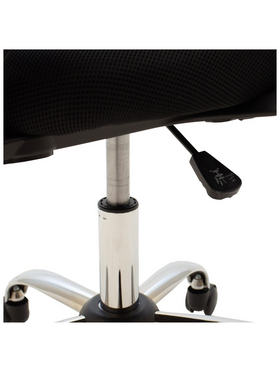 Καρέκλα Γραφείου Berto ii Pakoworld με Ανάκλιση Ύφασμα Mesh σε Μπλε-Μαύρη Απόχρωση και Βάση Χρωμίου 60x48x85-95εκ