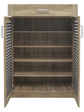 Παπουτσοθήκη-Ντουλάπι Sante Pakoworld 20 Ζεύγων σε Sonoma-Ανθρακί Απόχρωση 80x37x123εκ